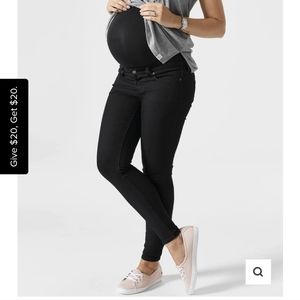 BLANQI Black Denim Maternity Belly Support Skinny Jeans